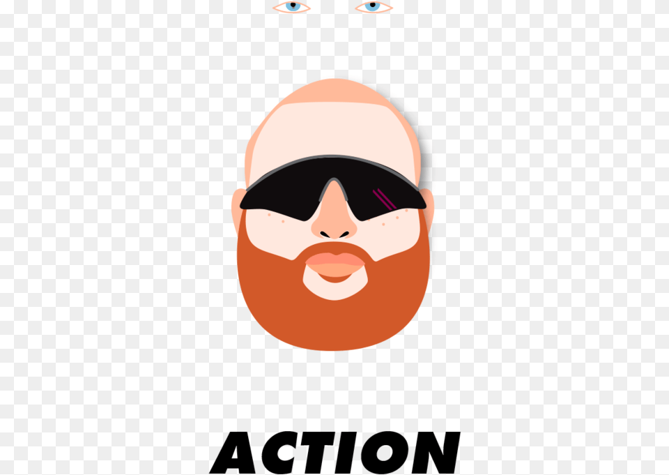 Action, Accessories, Glasses, Sunglasses, Face Free Transparent Png