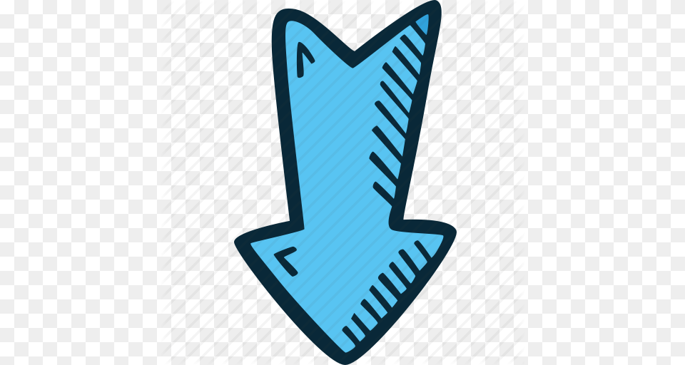 Action Arrow Call To Action Down Hand Drawn Motivation Icon, Weapon Png Image