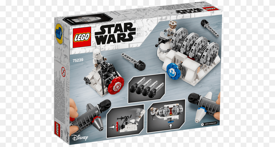 Action Battle Hoth Generator Attack Lego Star Wars Logo, Spoke, Machine, Wheel, Coil Free Png