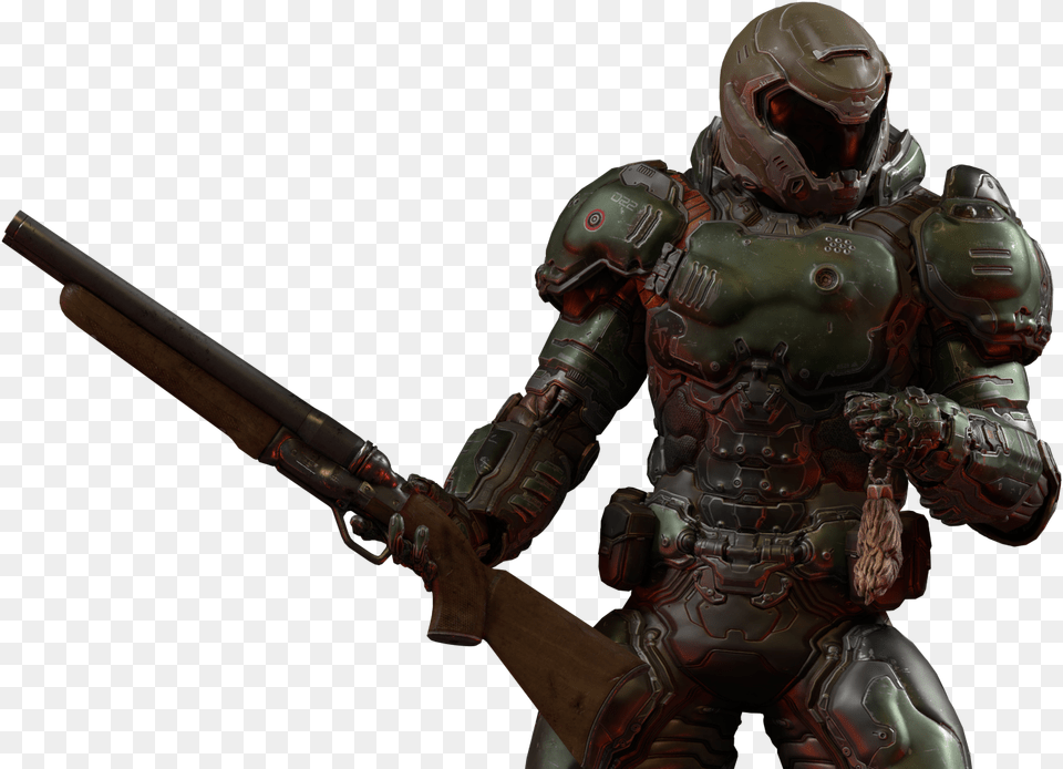 Action Characterarmourarmy Mencarmine Doom, Helmet, Gun, Weapon, Person Png