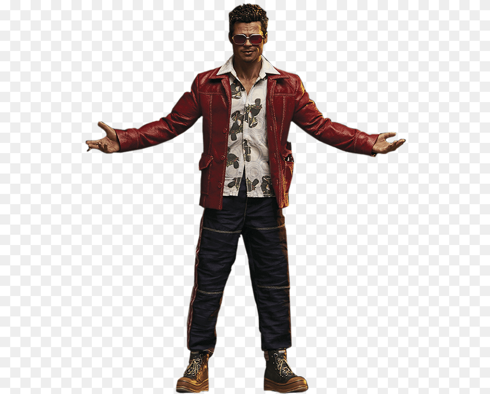 Action Figure Fight Club, Adult, Man, Jacket, Person Png Image
