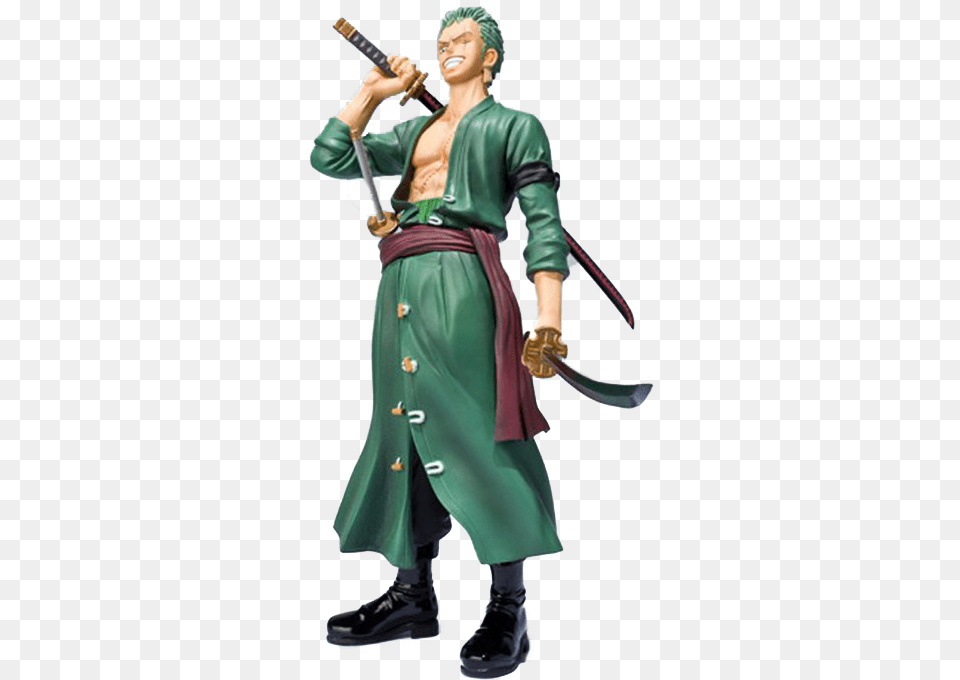Action Figure One Piece Zoro New World Action Figure, Person, Clothing, Costume, Adult Png