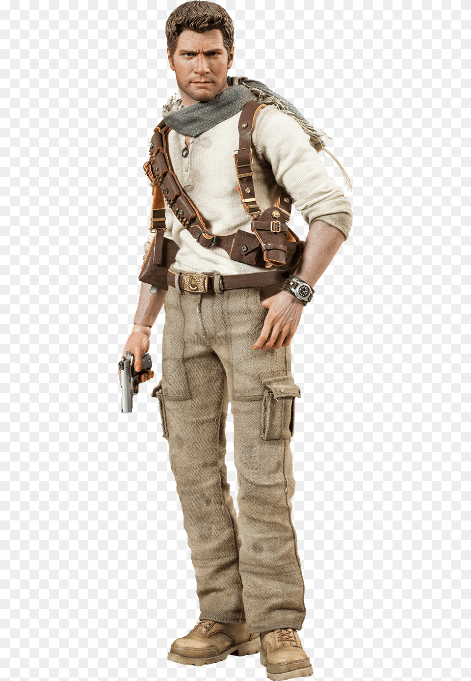 Action Figure Uncharted, Pants, Clothing, Man, Male Png Image