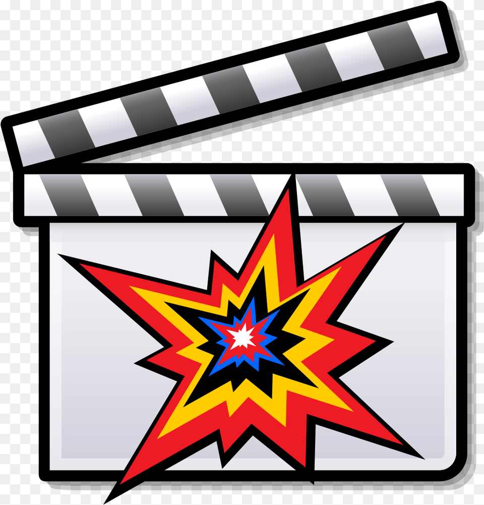Action Film, Symbol, Clapperboard, Star Symbol Free Transparent Png