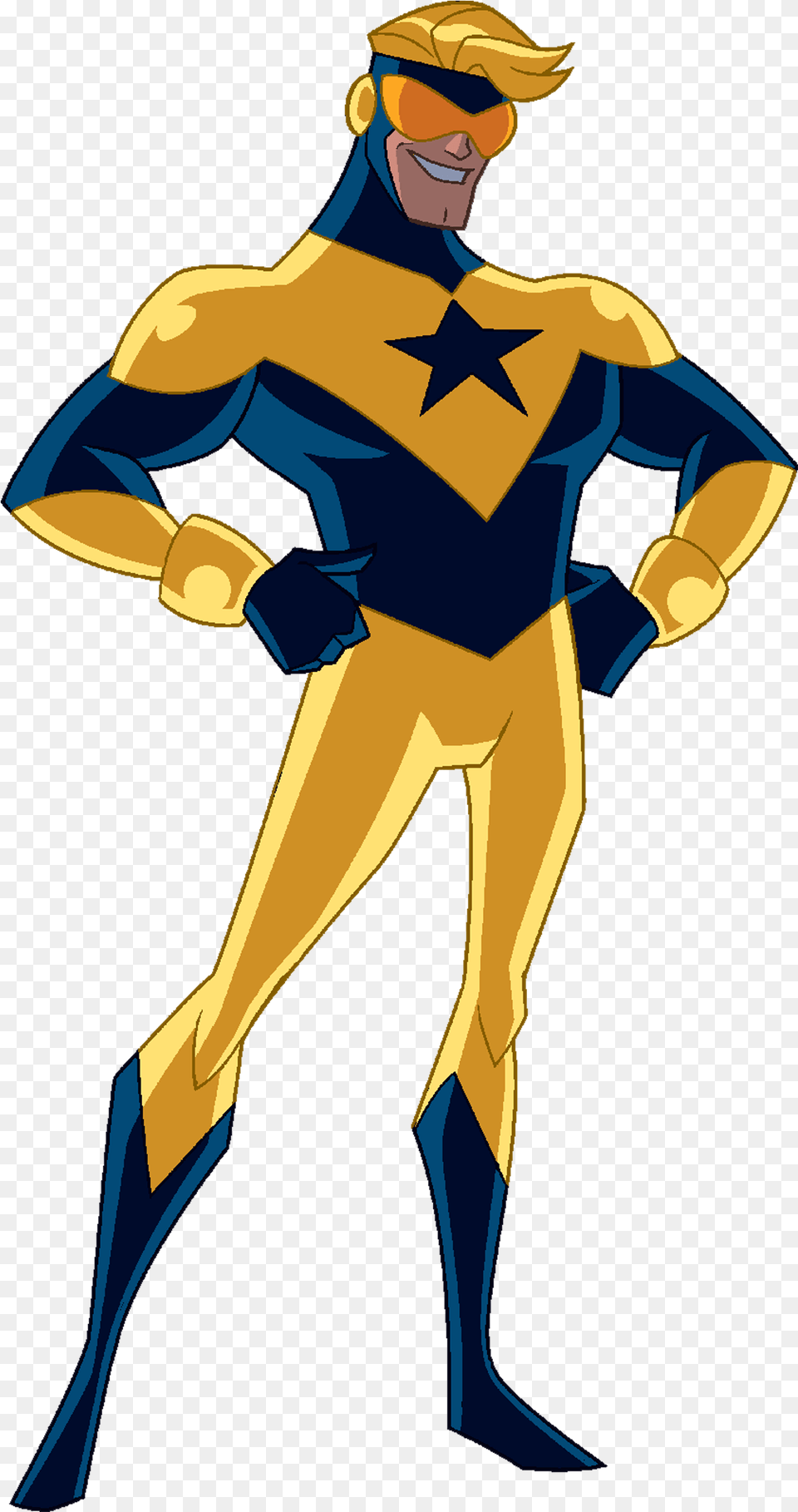 Action Hero Clipart Jpg Transparent Download Boostergold Justice League Action Booster Gold, Adult, Person, Man, Male Png Image