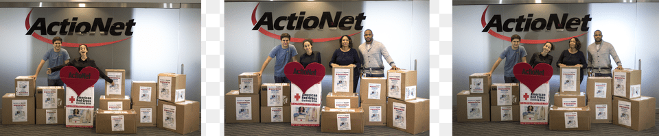 Actionet Employees Display Clothing Donations To American, Logo Free Png
