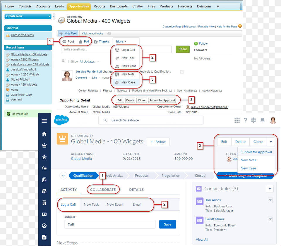 Actions And Buttons In Salesforce Classic And Lightning Salesforce Classic Vs Lightning Experience, Person, Text, Chart, Flow Chart Free Png Download