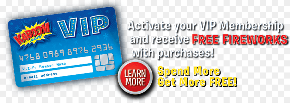 Activate Your Vip Membership Mini Rugby, Text, Credit Card Png