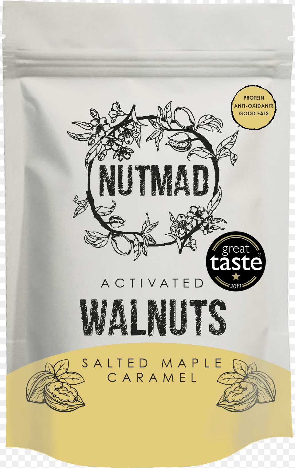 Activated Salted Caramel Walnuts Nut, Powder, Flour, Food Free Png Download