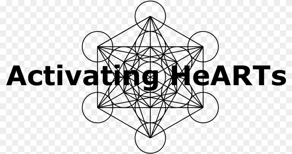 Activating Hearts Logo Best Best Black Metatron39s Cube, Gray Free Png