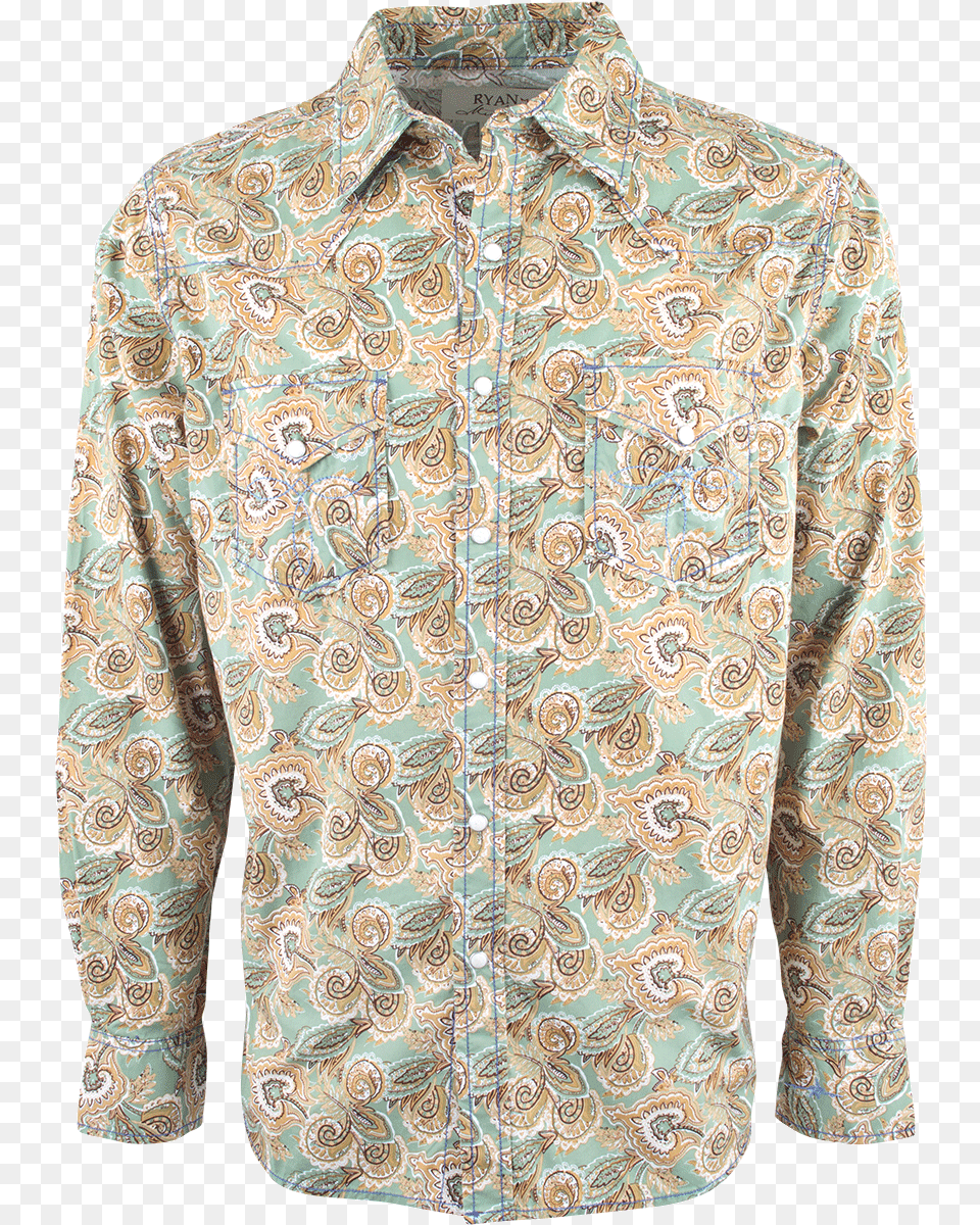 Active Shirt, Paisley, Pattern, Clothing, Coat Free Transparent Png