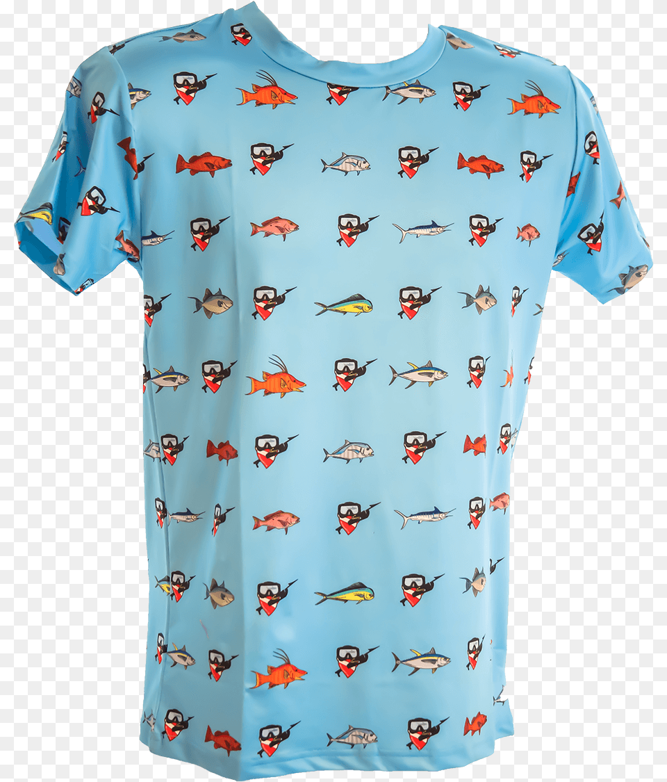 Active Shirt, Clothing, T-shirt, Animal, Fish Free Png