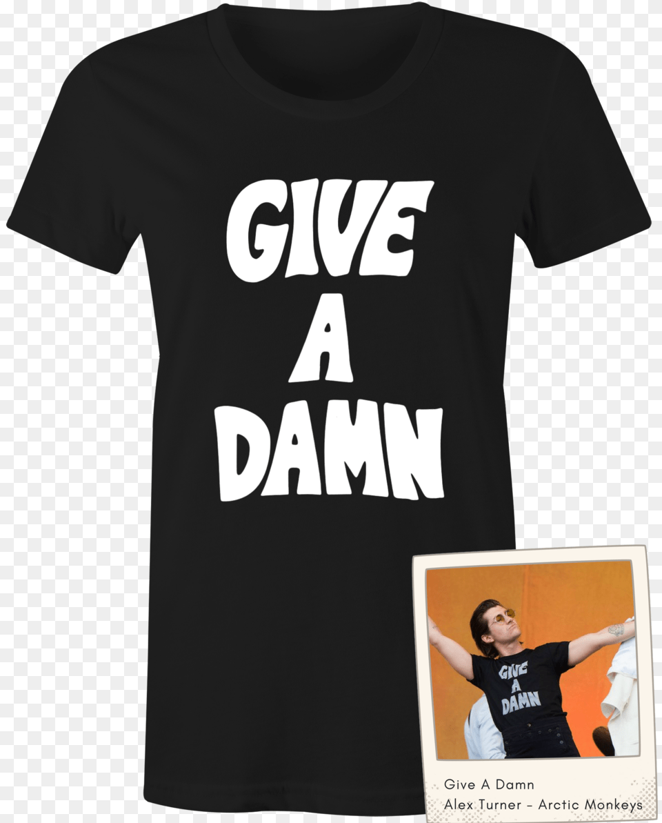 Active Shirt Alex Turner Give A Damn T Shirt, Clothing, T-shirt, Boy, Male Free Png