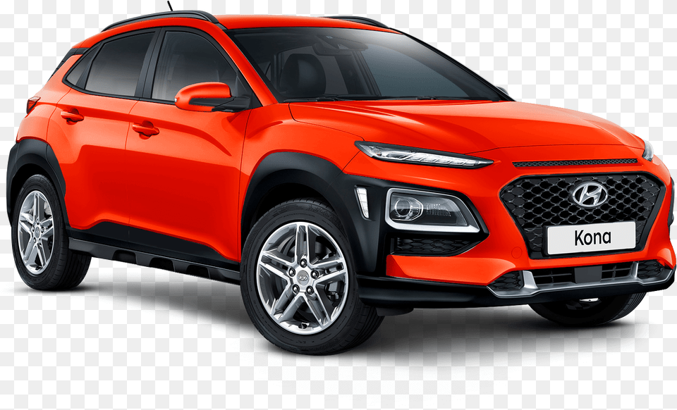 Active With Safety Hyundai Kona 2018 Comet Tangerine, Car, Suv, Transportation, Vehicle Png