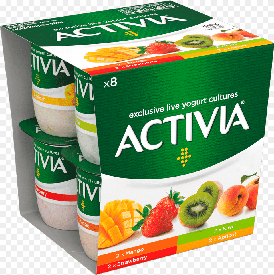 Activia No Added Sugar, Dessert, Food, Yogurt, Fruit Free Transparent Png