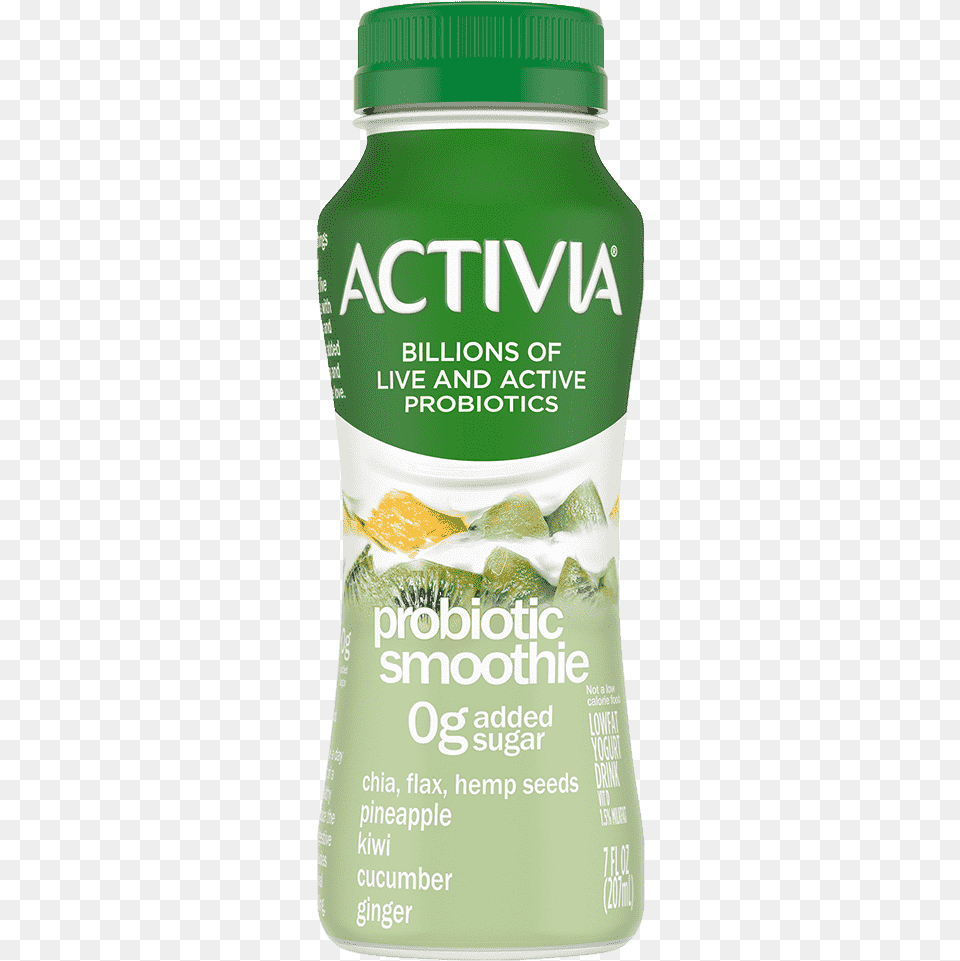 Activia Pineapple Chia Flax Hemp Seed Probiotic Smoothie Probiotic Smoothie, Herbal, Herbs, Plant, Alcohol Png