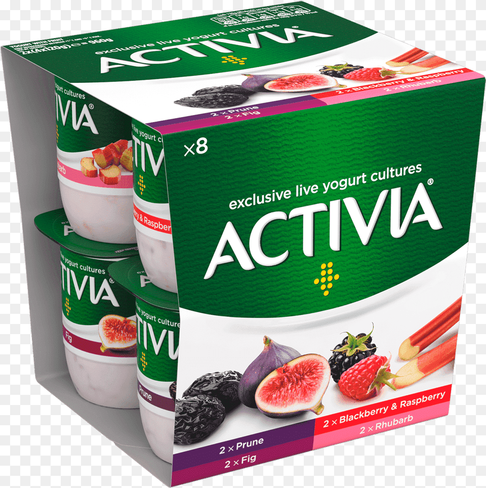 Activia Prune Fig Rhubarb Raspberry Amp Blackberry Activia Fat Yogurt Syns, Plant, Herbs, Herbal, Food Free Png