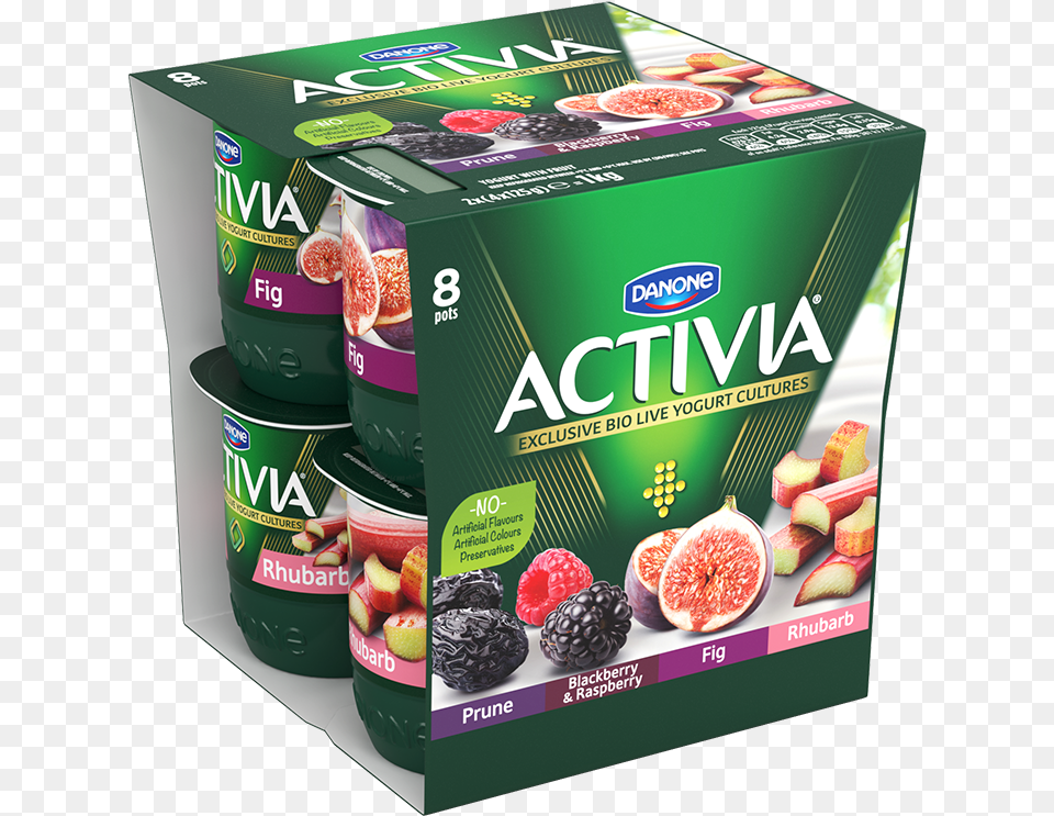 Activia Prune Fig Rhubarb Raspberry Amp Blackberry Blackberry And Raspberry Yogurt, Food, Fruit, Plant, Produce Png