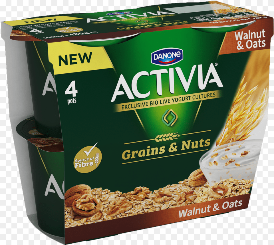 Activia Walnut And Oats, Food, Produce, Nut, Plant Free Png Download