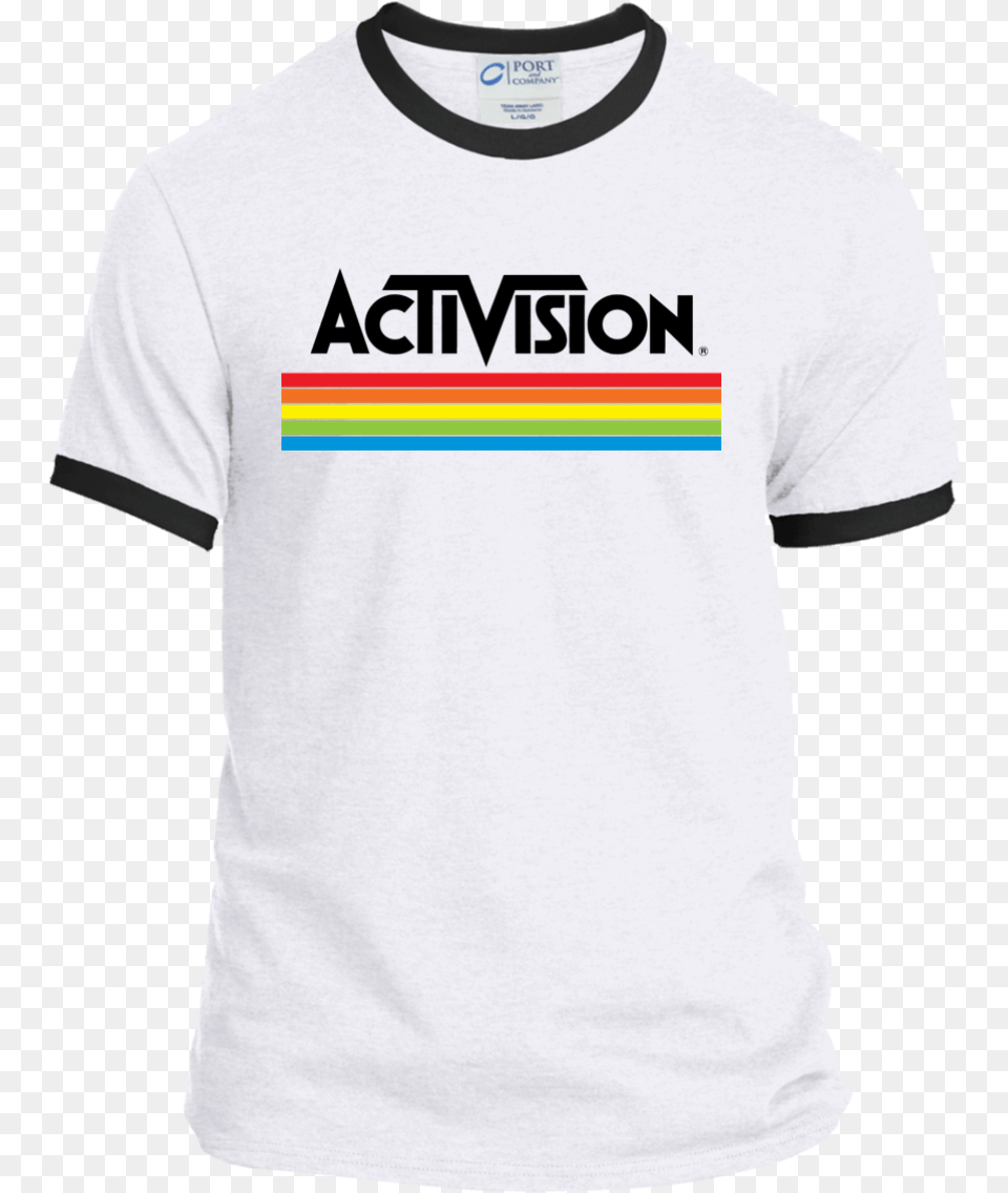 Activision Retro Logo Video Game Atari 2600 Ringer Swansea City Shirt 2017 18, Clothing, T-shirt Free Transparent Png