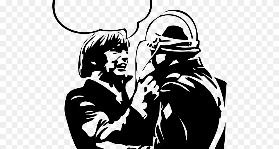 Activist Questioning Cop Clip Art Activist Clip Art, Stencil, Book, Comics, Publication Free Transparent Png