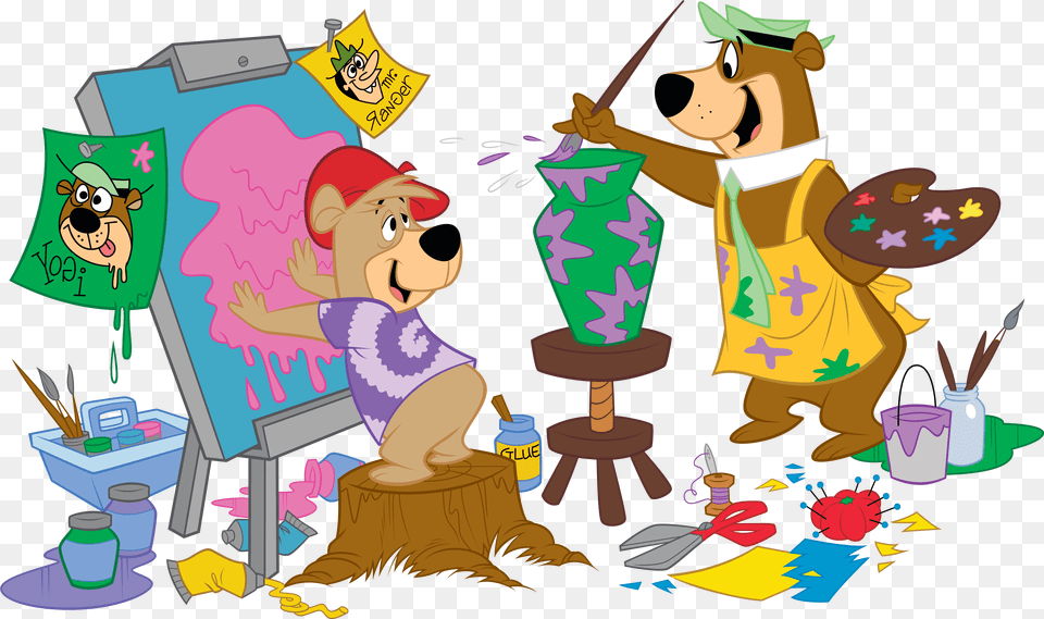 Activities Yogi Bear, Art, Baby, Face, Head Png Image