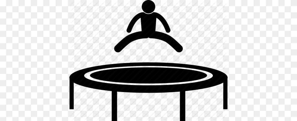 Activity Backyard Bounce Jumping Outdoor People Trampoline Icon Png