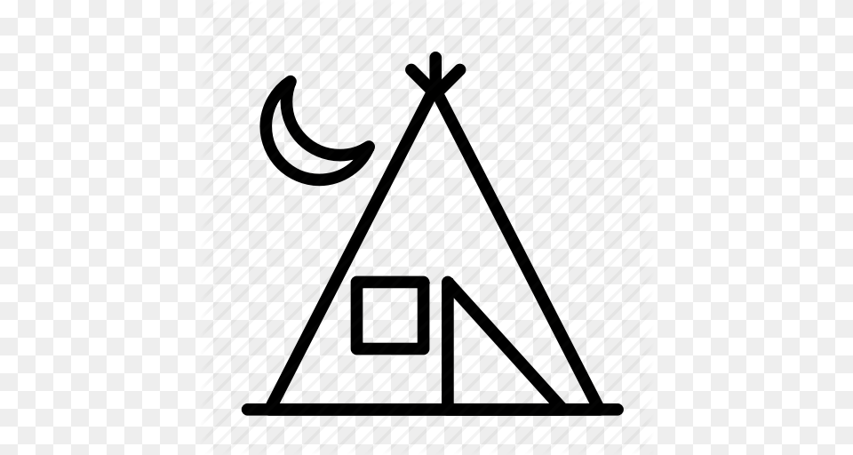 Activity Game Night Sport Tent Icon, Triangle Free Png Download