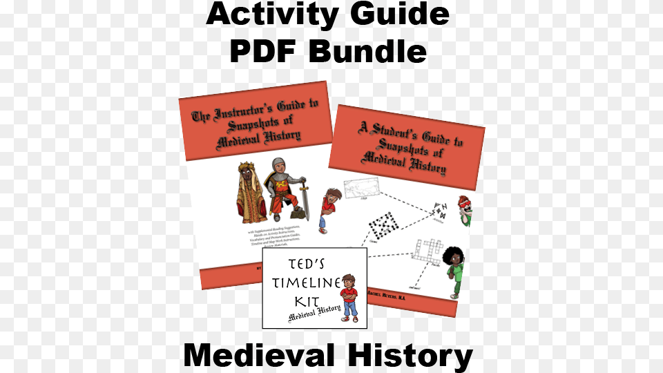 Activity Guide Pdf Bundle Medieval History Website Sharing, Advertisement, Poster, Book, Publication Free Png Download