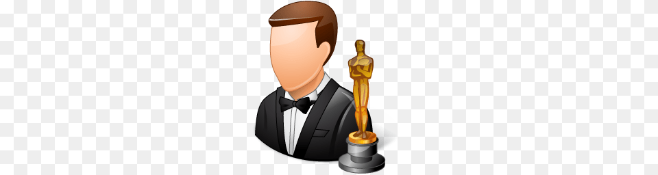 Actor Oscar Person People Man Icon Of Vista People Icons, Formal Wear, Clothing, Suit, Accessories Free Png Download