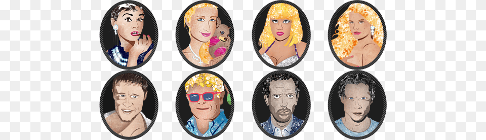 Actors 06 Feb 2013 Coin, Art, Collage, Adult, Male Free Transparent Png