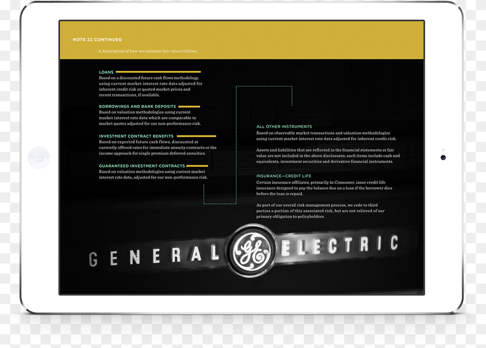 Actual 2013 Ge Annual Report Circle, Text, Page, Computer, Electronics Png
