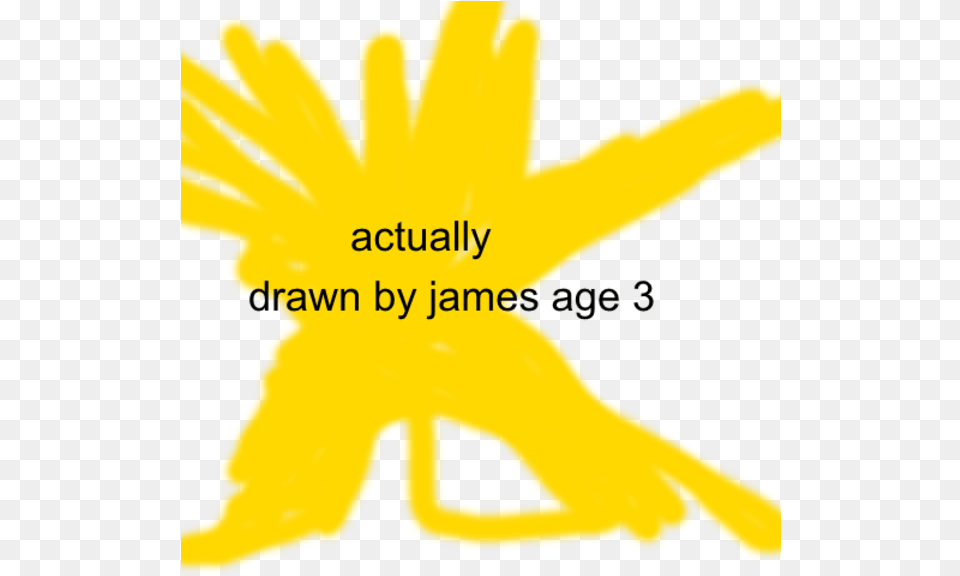 Actually Drawn By James Age 3 Text Yellow Font Line, Clothing, Glove, Baby, Person Free Png Download