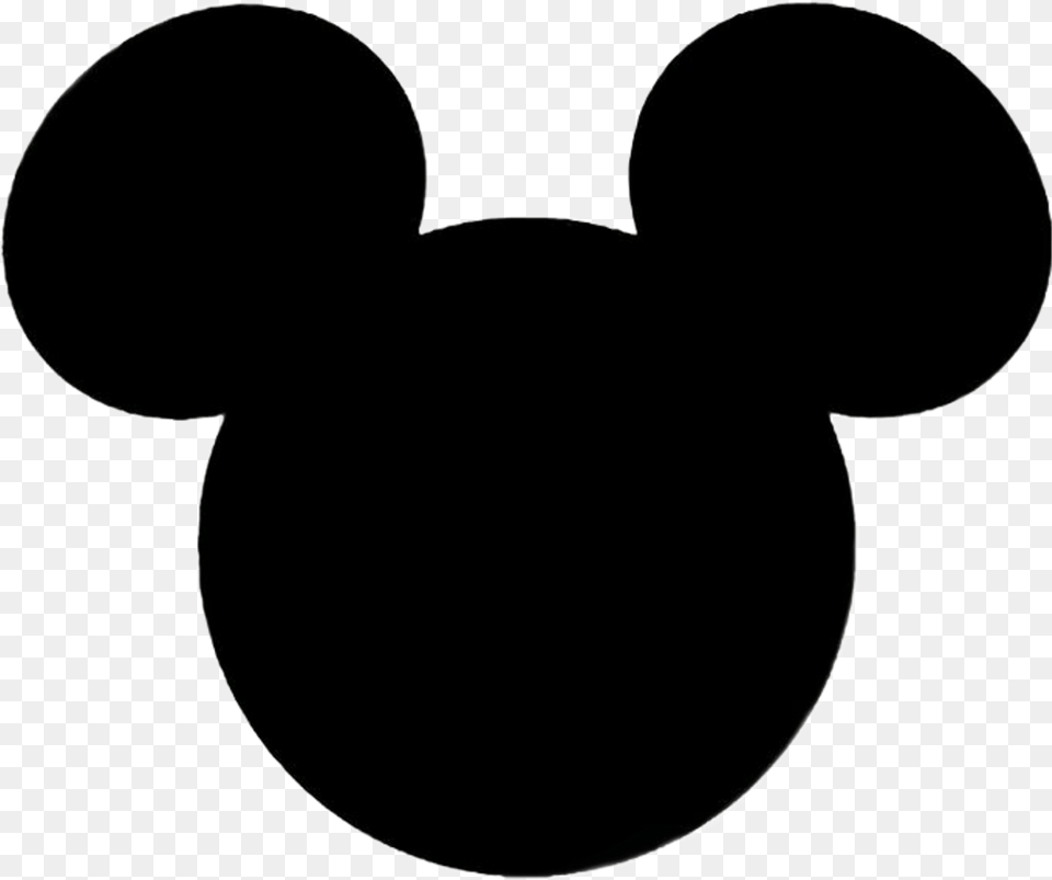 Actually The Circles Do Not Have To Be Black Mickey Mouse Ears, Home Decor, Silhouette, Stencil Free Png Download