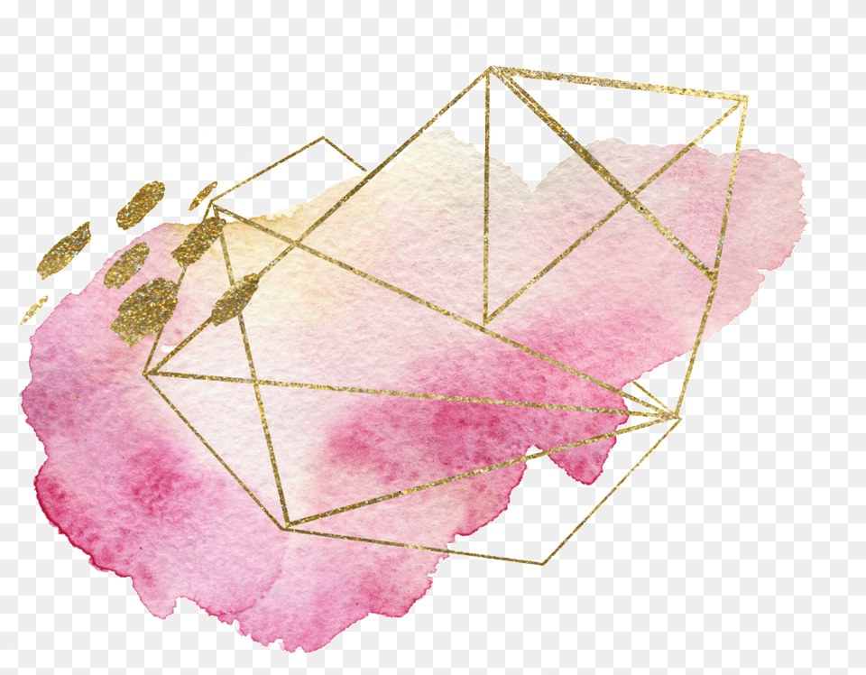 Acuarela Creativa Decoracin De Color Rosa, Mineral, Crystal, Paper, Spider Png
