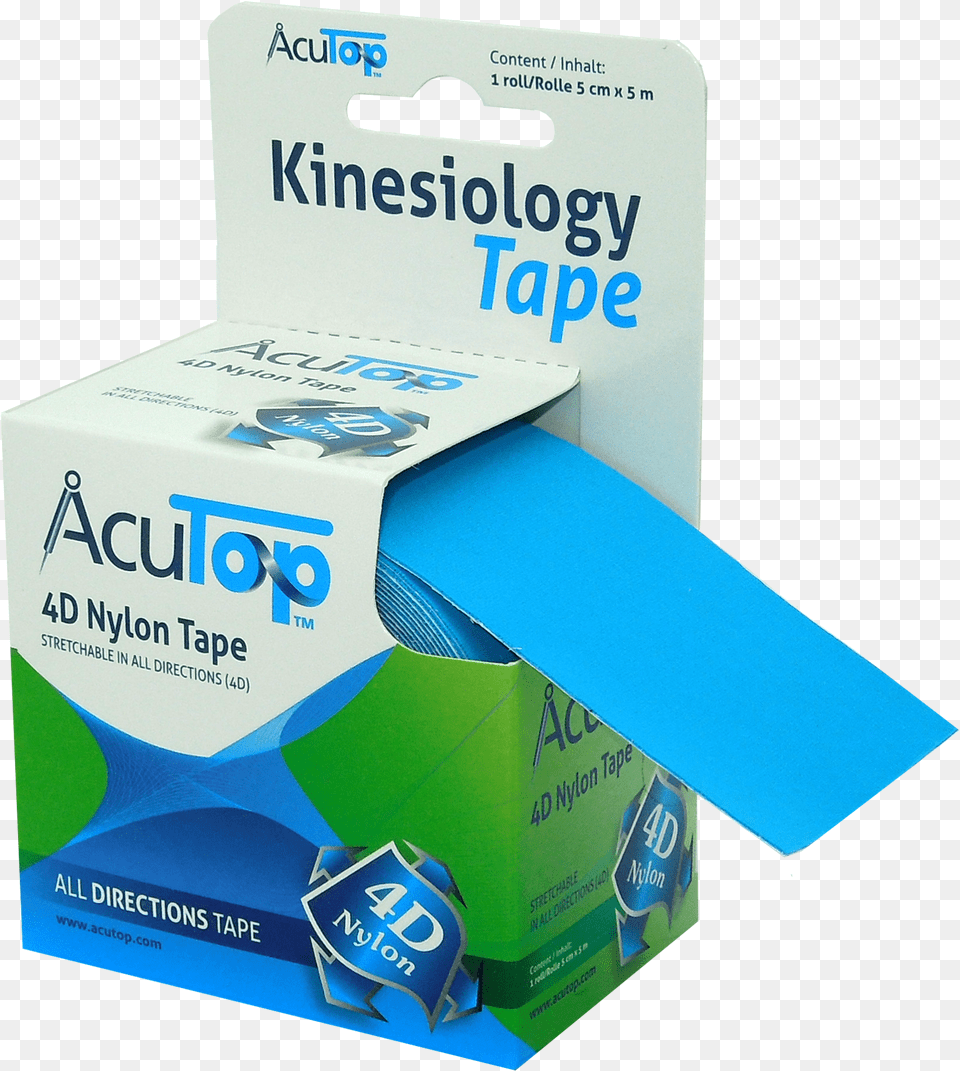 Acutop 4d Nylon Tape Elastic Therapeutic Tape, Box, Cardboard, Carton Free Transparent Png