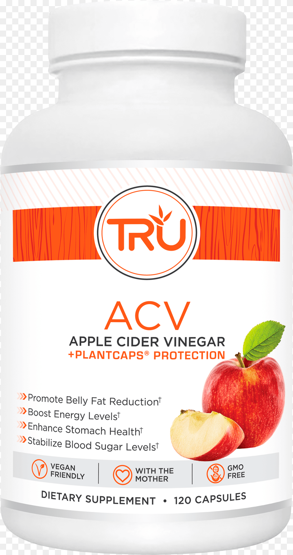 Acv Tru Supplement, Apple, Food, Fruit, Plant Free Transparent Png