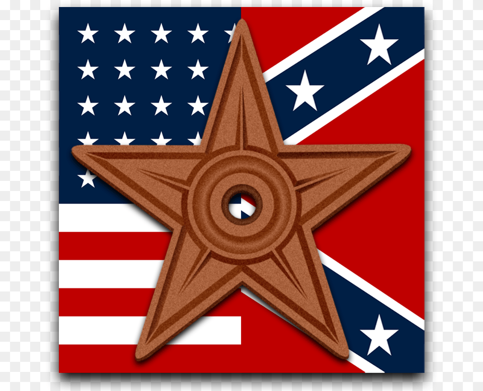 Acw Barnstar Racist Flag, American Flag, Symbol, Star Symbol Png Image