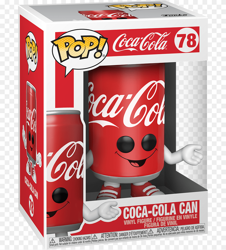 Ad Icons Coca Cola Coke Can Funko Pop 78 Coca Cola Funko Pop, Beverage, Soda, Tin Free Png
