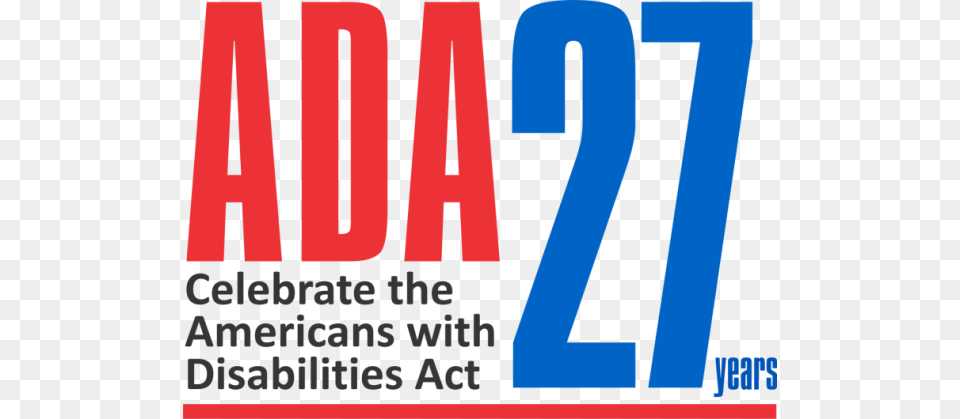 Ada 27 Years Celebrate The Americans With Disabilities Americans With Disabilities Act 27th Anniversary, License Plate, Transportation, Vehicle, Text Free Png Download