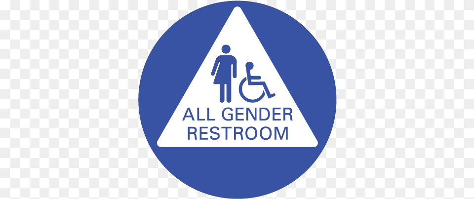 Ada All Gender Restroom Door Sign 12x12 All Gender Restroom Sign, Symbol, Person, Road Sign, Disk Png Image