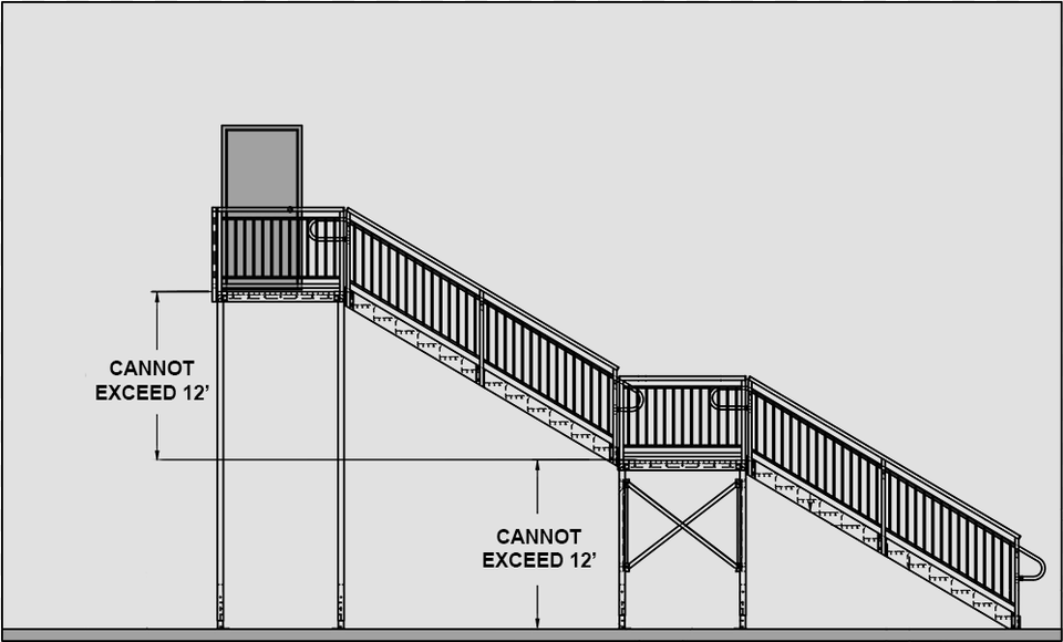 Ada And Ibc Compliant Stairs Must Have An Intermediate Ibc Stair Landing Requirements, Architecture, Building, Handrail, House Free Transparent Png