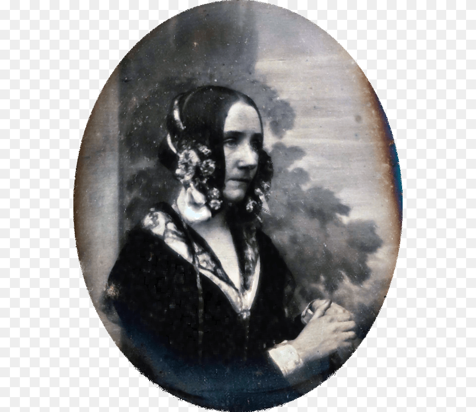 Ada Byron Daguerreotype By Antoine Claudet 1843 Or, Painting, Art, Face, Portrait Free Png