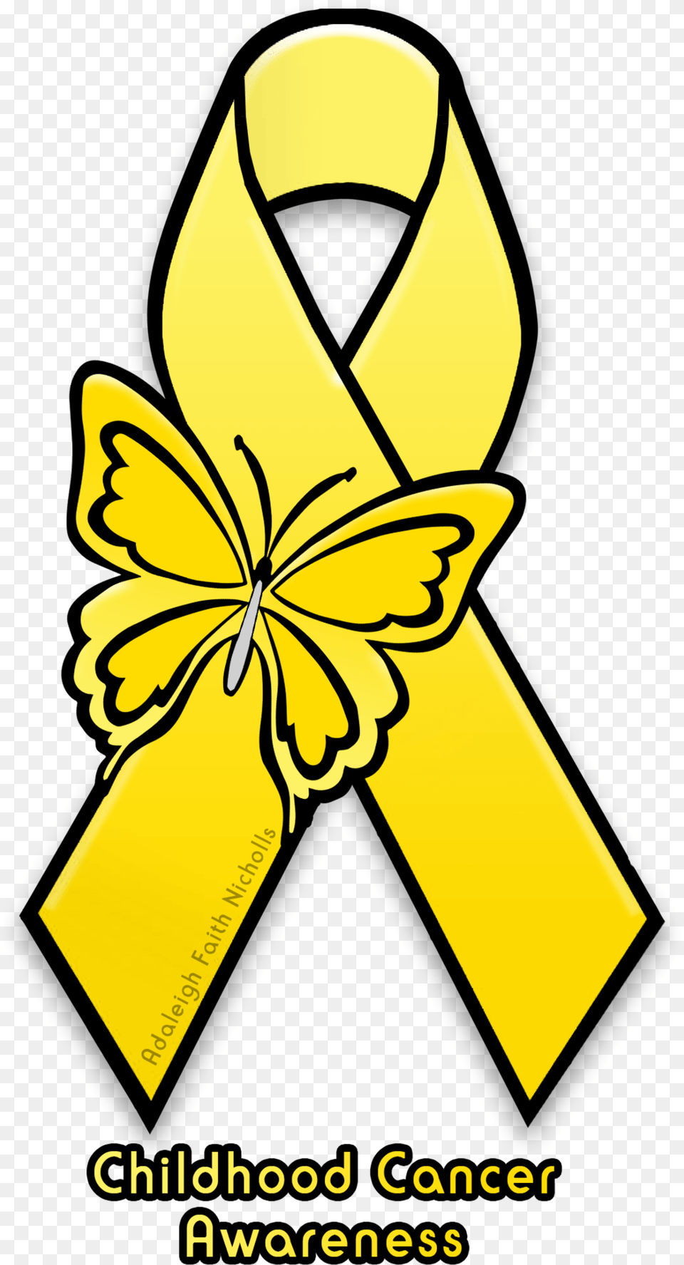 Adaleighfaith 8 2 Childhood Cancer Awareness Ribbon Transparent Childhood Cancer Awareness, Adult, Female, Person, Woman Free Png