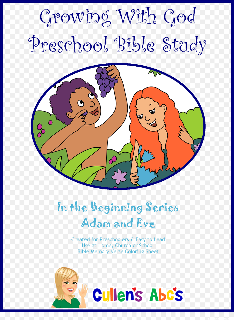 Adam And Eve Memory Verse For Cain And Abel Story, Advertisement, Poster, Adult, Female Free Png