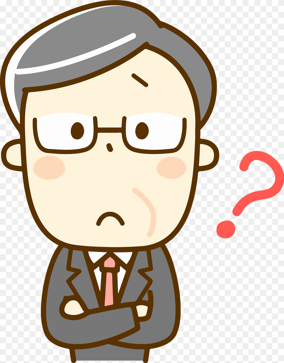 Adam Boss Businessman Is Questioning Clipart, Baby, Person, Face, Head Free Transparent Png