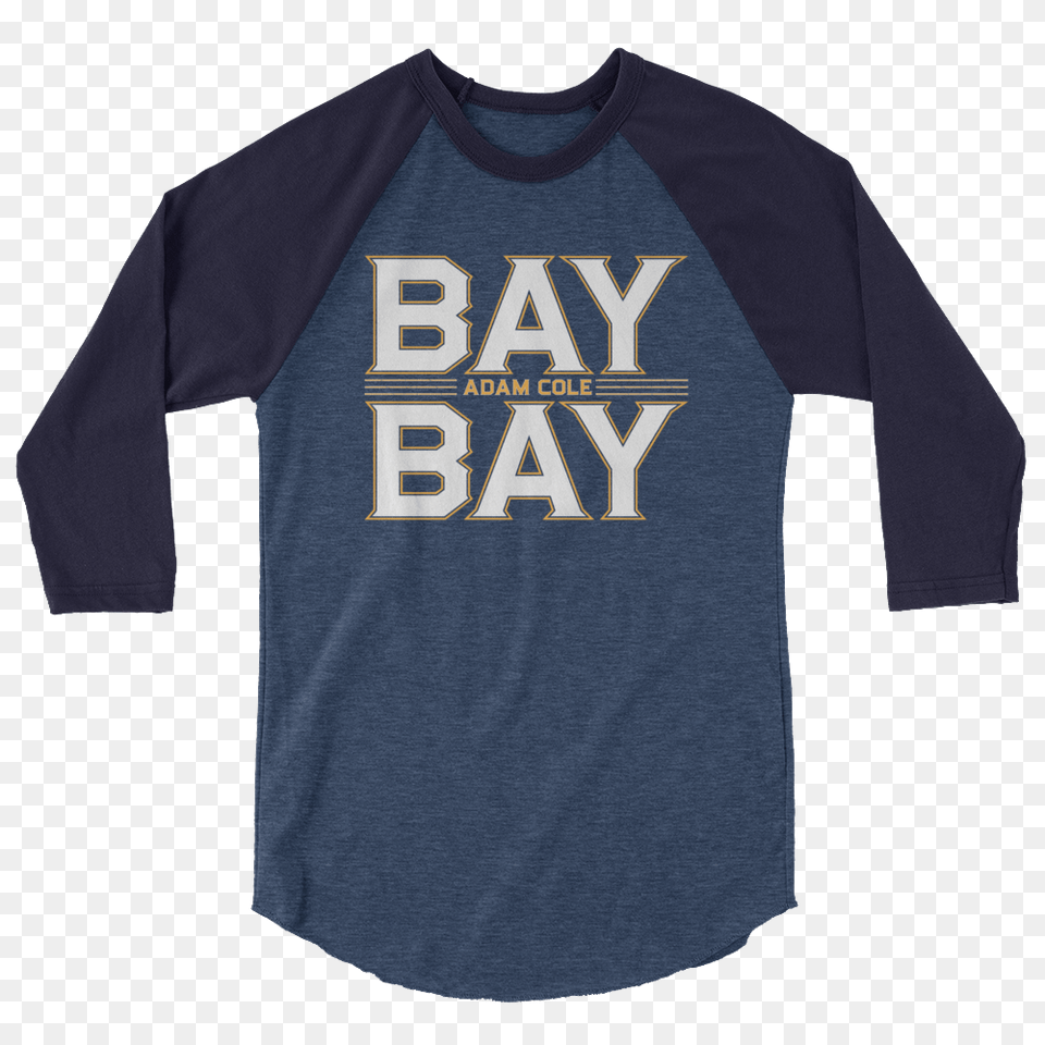 Adam Cole Bay Bay Logo Sleeve Raglan Shirt, Clothing, Long Sleeve, T-shirt Free Png