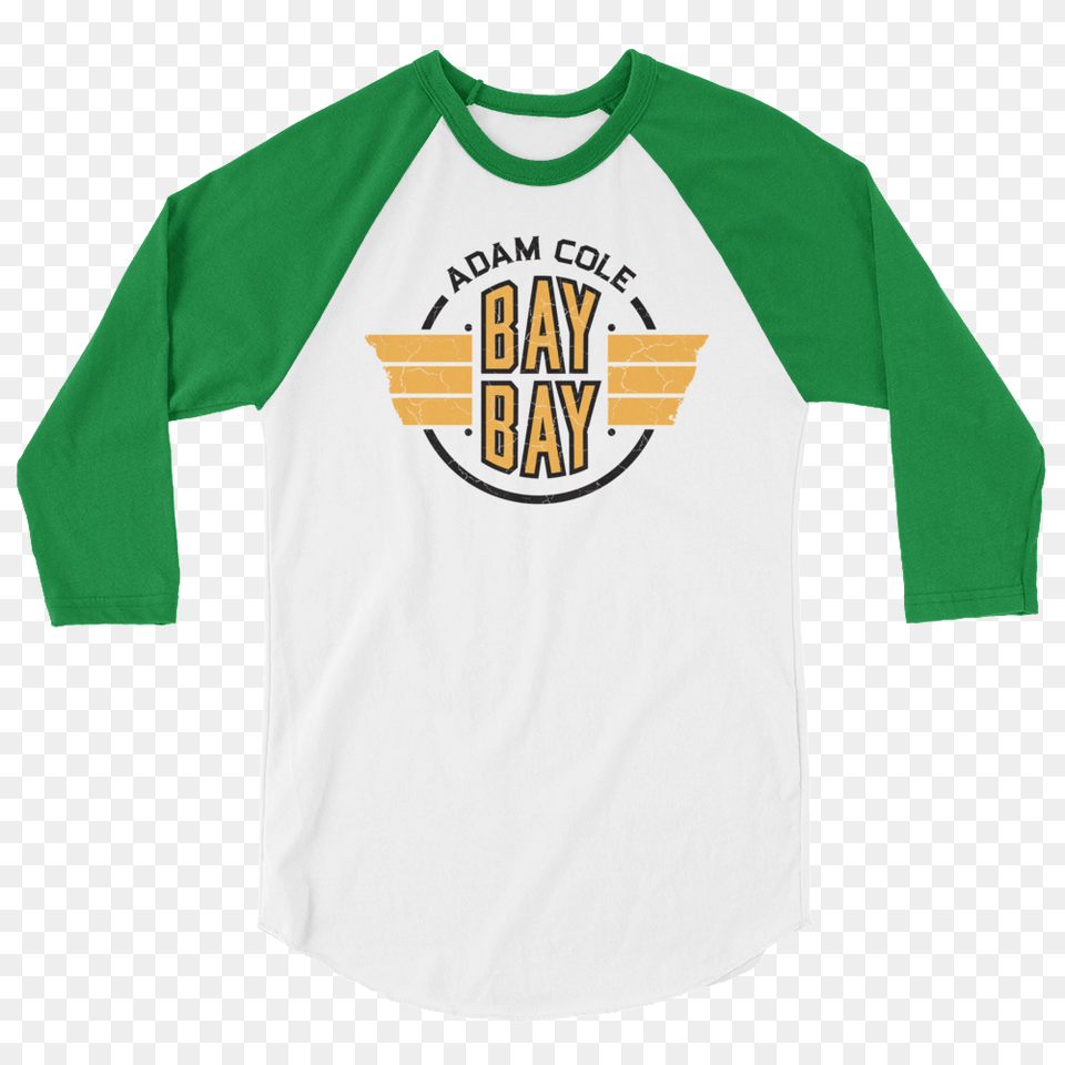 Adam Cole Bay Bay Sleeve Raglan T Shirt, Clothing, Long Sleeve, T-shirt Png