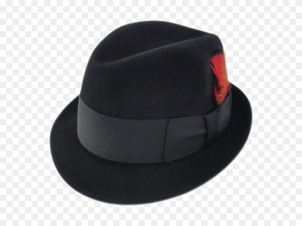 Adam Hats Premier Black Fur Felt Fedora Hat, Clothing, Sun Hat Png Image