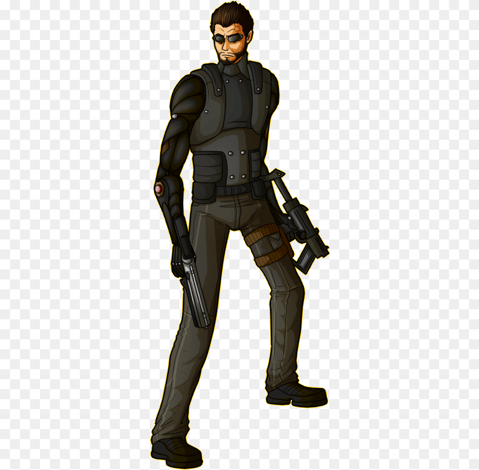 Adam Jensen Fiction, People, Person, Adult, Male Png Image